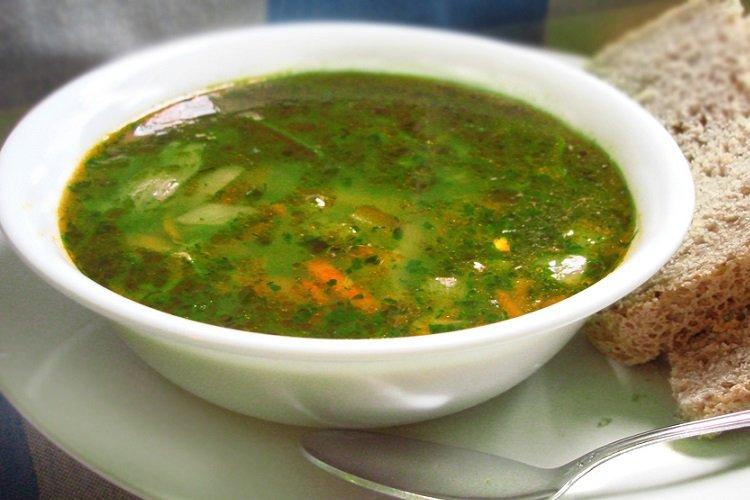 Young Cabbage and Spinach Soup