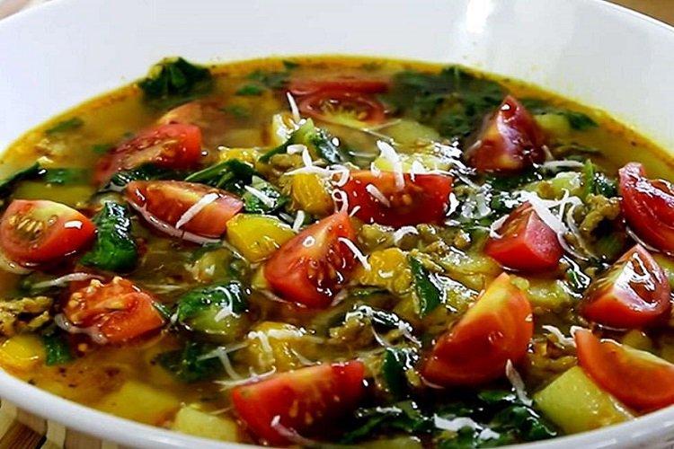 Vegetable Spinach Soup