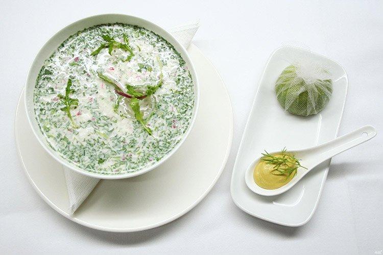 Sopa fría con arenque