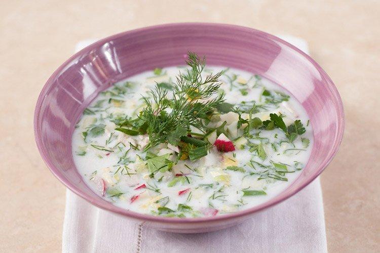 Okroshka con kéfir