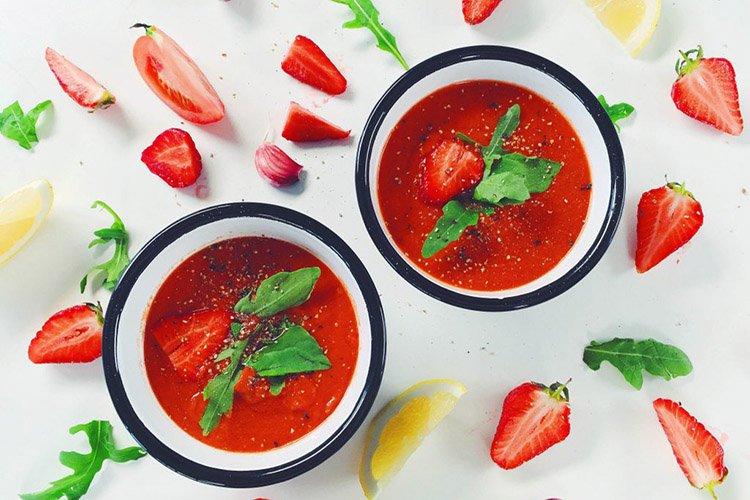 Gazpacho de fresa