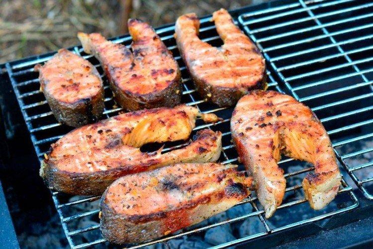 Forelle in Mayonnaise vom Grill