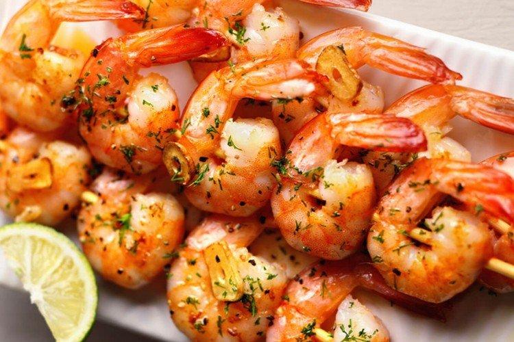 Grilled Shrimp with Pomegranate Juice