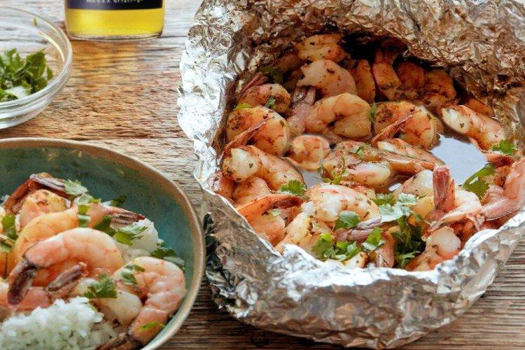 Grilled Shrimp in Beer