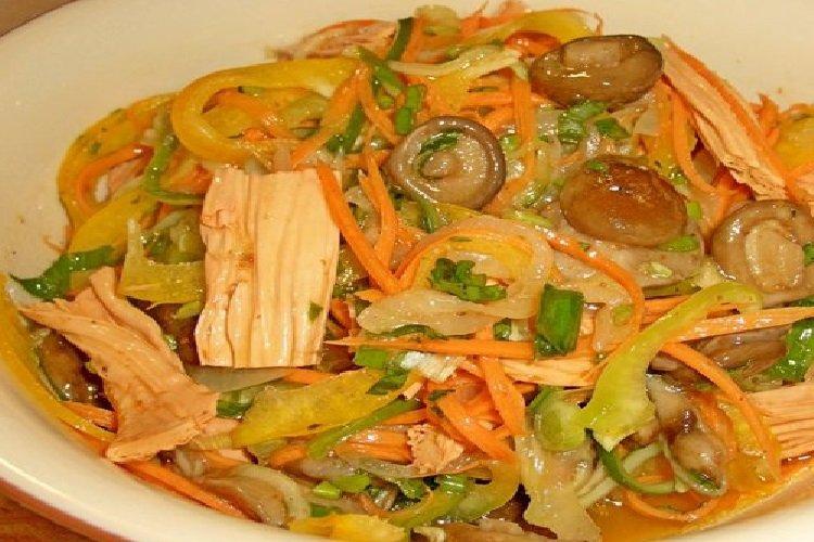 Korean-Style Champignon Mushrooms with Fuzhu