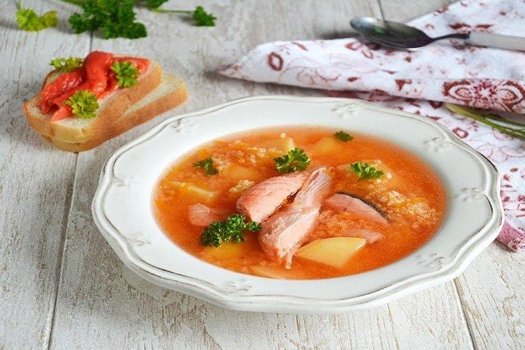 Trout Ukha with Millet