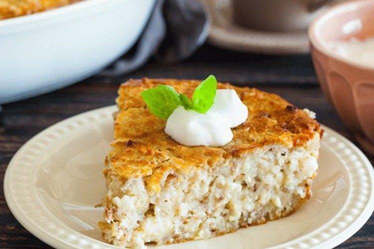 Cottage Cheese Bake with Semolina and Buckwheat