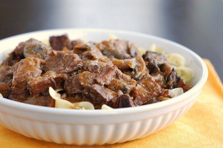Beef Stroganoff from Boiled Beef