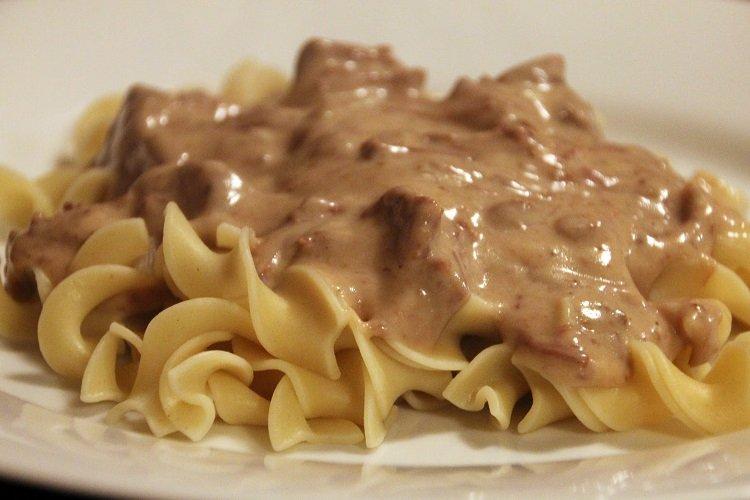 Beef Stroganoff with Mayonnaise
