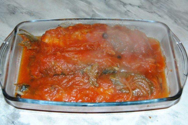 Baked Trout in Tomato