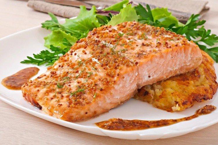 Trout in Honey-Mustard Marinade