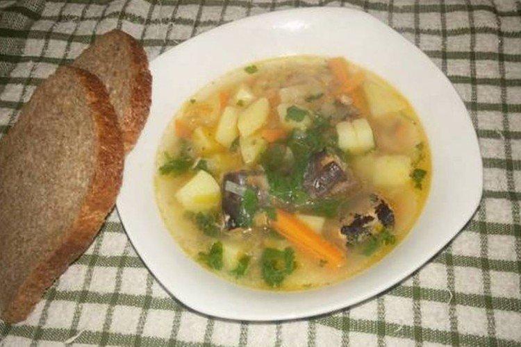 Trout Soup with Lentils