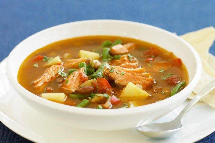 Bean Soup with Trout