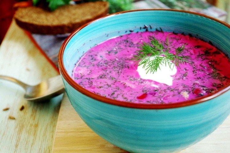 Rote-Bete-Suppe mit Kefir