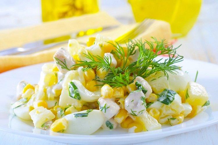 Calamari, Pineapple, and Corn Salad