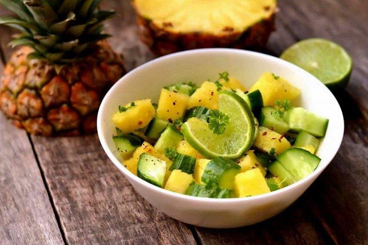 Cucumber and Pineapple Salad