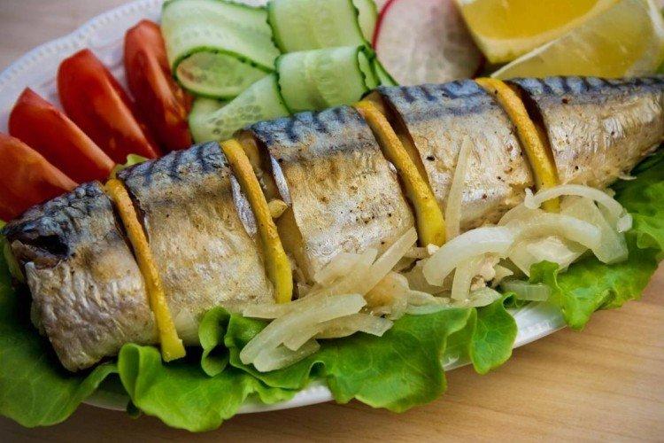 Caballa al horno