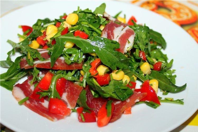 Cured Meat and Arugula Salad
