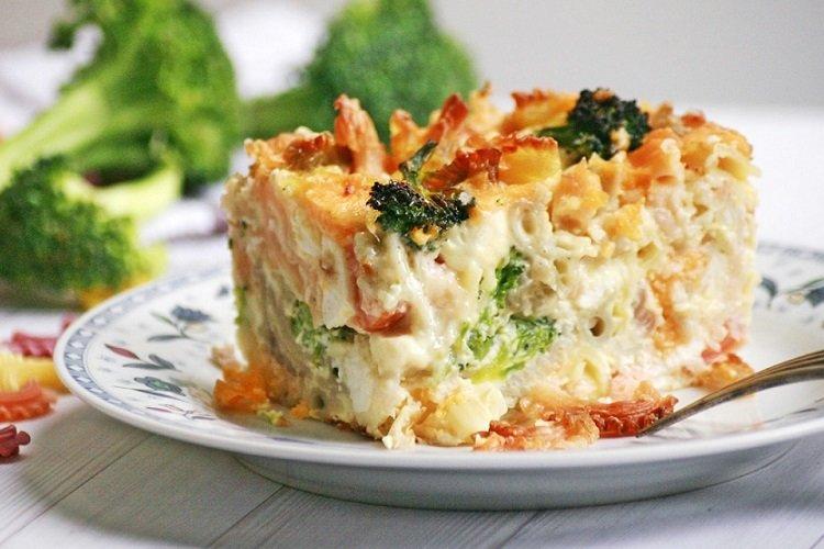 Pasta Bake with Salmon and Broccoli