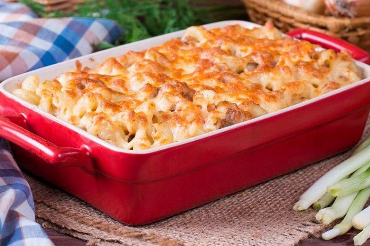 Pasta and Chicken Liver Bake