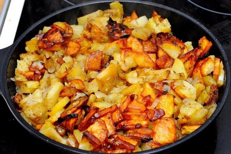 Bratkartoffeln mit Knoblauch