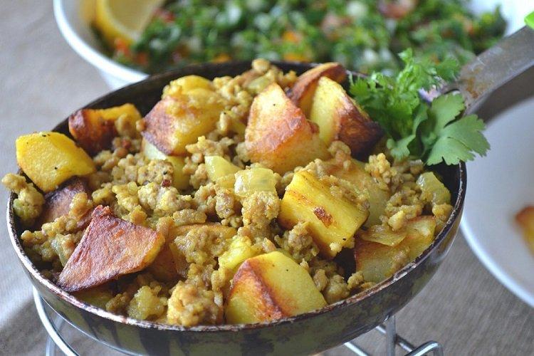 Bratkartoffeln mit Hackfleisch