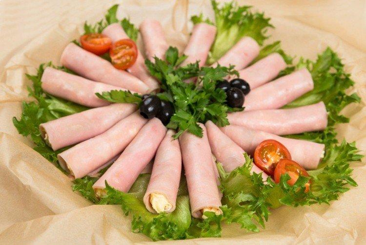 Rollitos de jamón