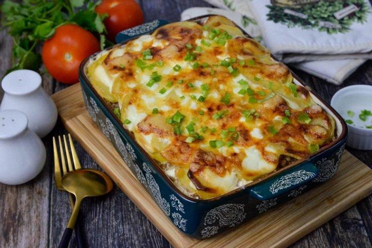 Zucchini, Potato, and Minced Meat Casserole