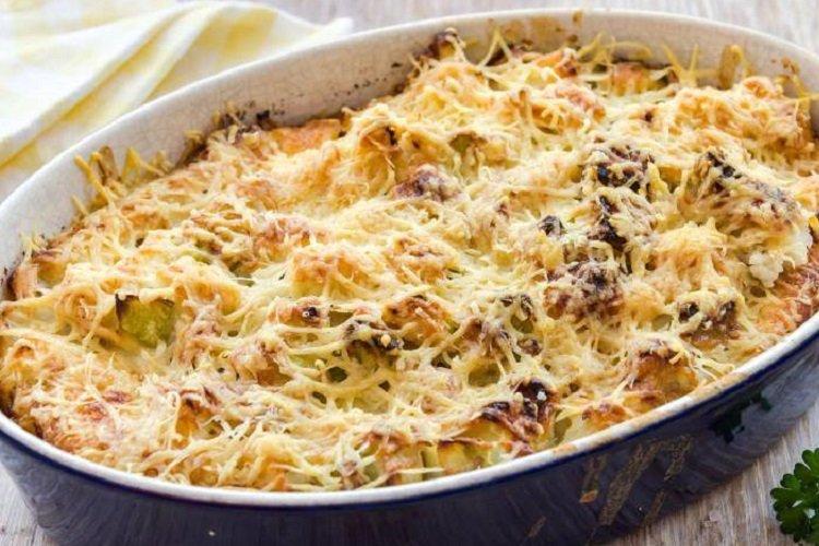 Cauliflower, Zucchini, and Mushroom Casserole