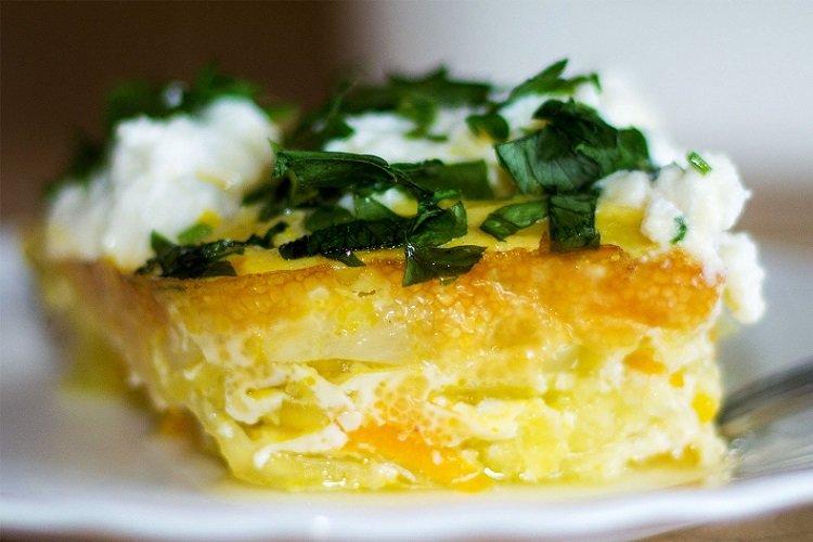 Zucchini, Cheese, and Cottage Cheese Casserole