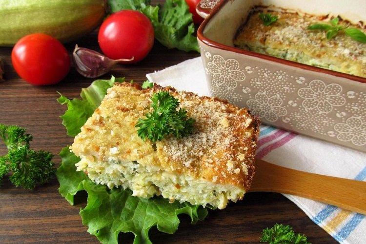 Zucchini and Three Cheese Casserole