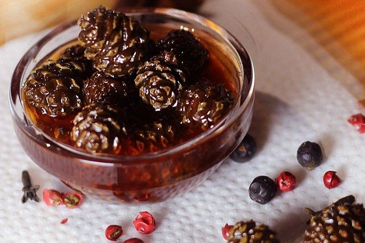 Pine Cone Jam with Lingonberries