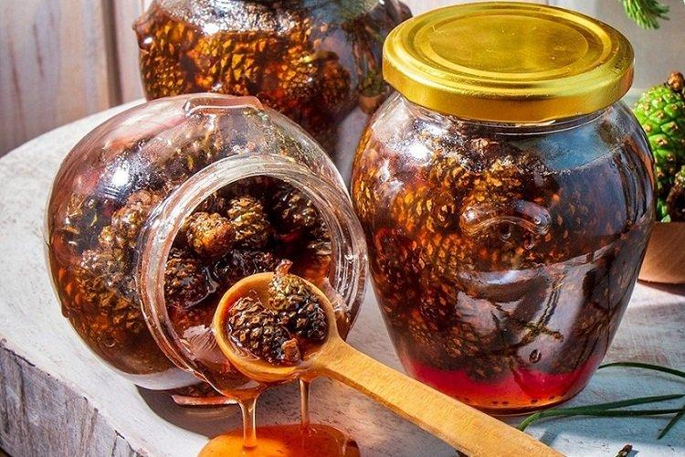 Pine Cone Jam with Honey