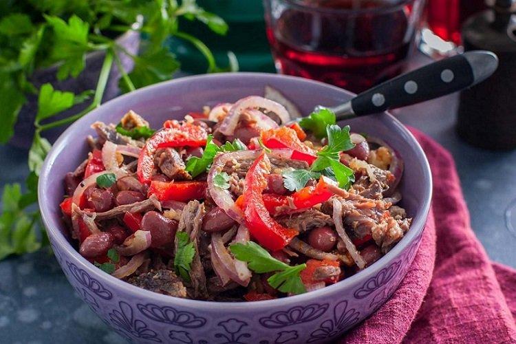 Beef and Red Bean Salad