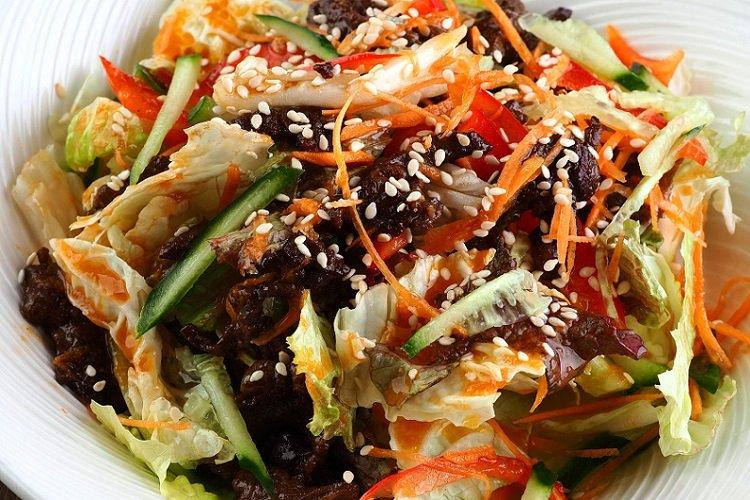 Beef, Vegetable, and Sesame Salad