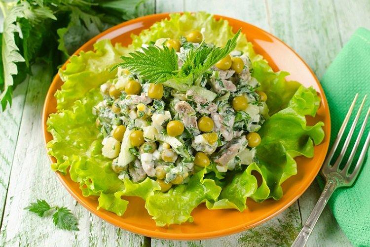 Green Pea and Beef Salad