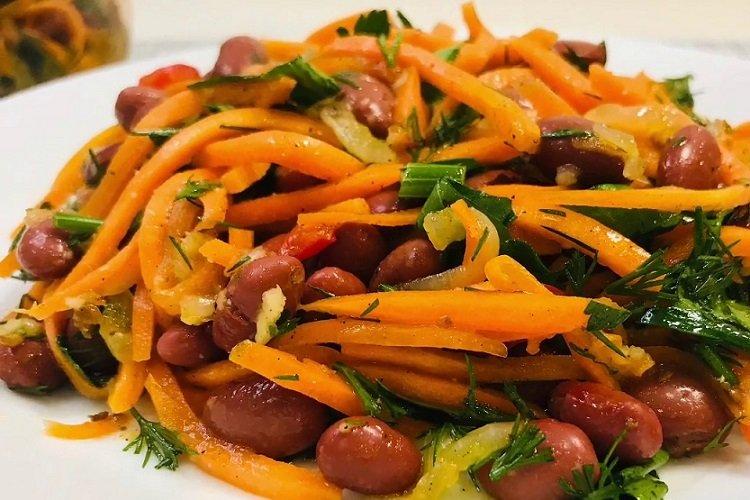 Red Bean and Korean Carrot Salad