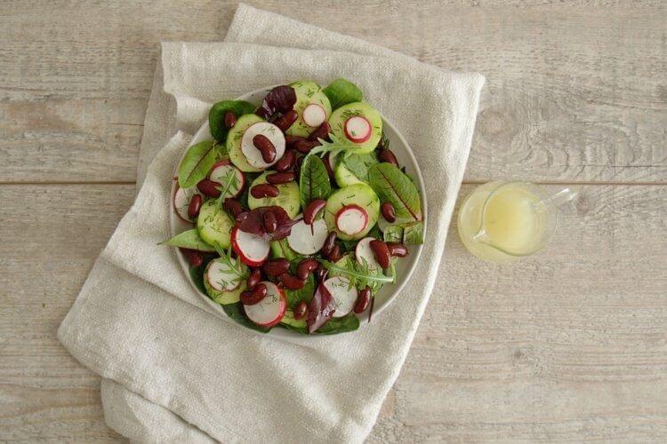 Radish and Red Bean Salad