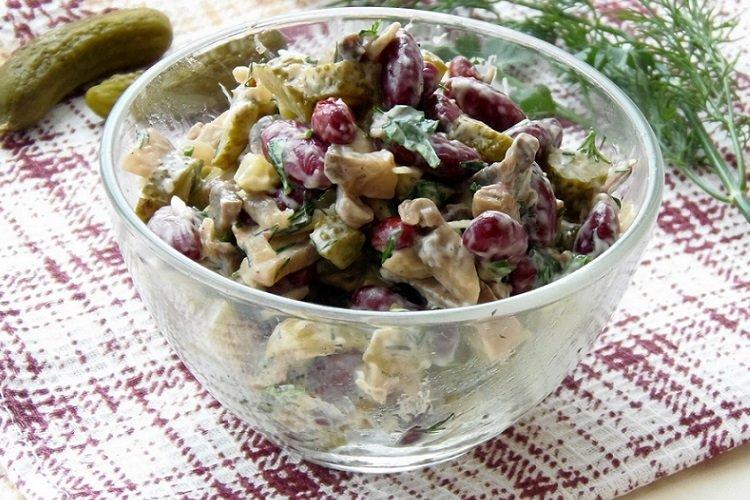 Red Bean and Pickled Cucumber Salad