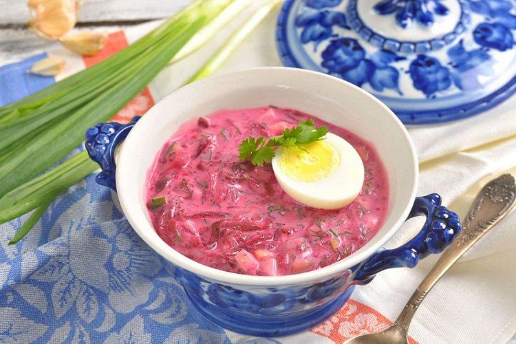 Belarusian Cold Beetroot Soup