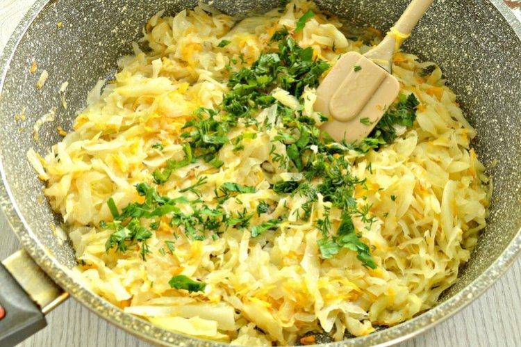 Cabbage and Herb Filling