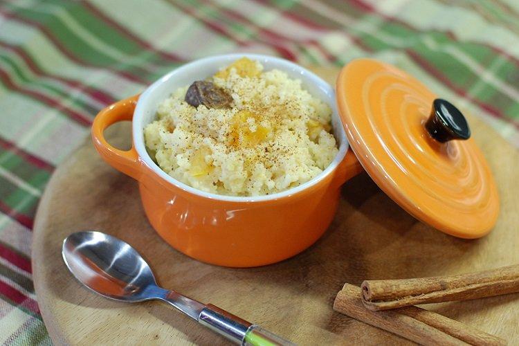 Millet Porridge with Dates and Dried Apricots