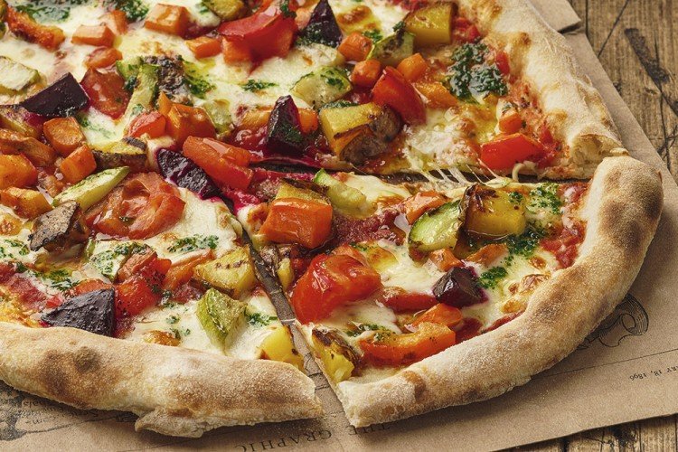 Relleno de pizza vegetariano