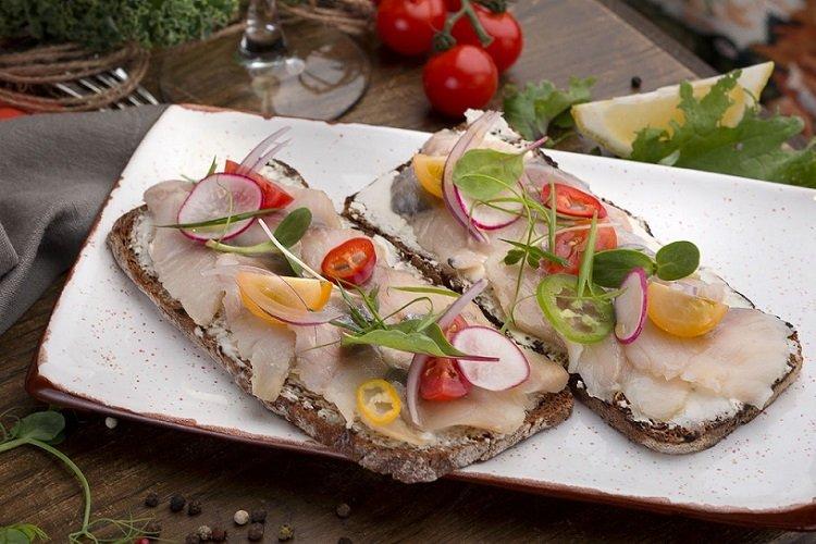 Bruschetta with Herring