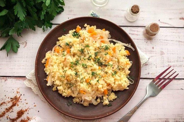 Millet Porridge with Sauerkraut