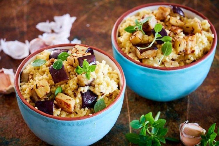 Millet Porridge with Eggplant