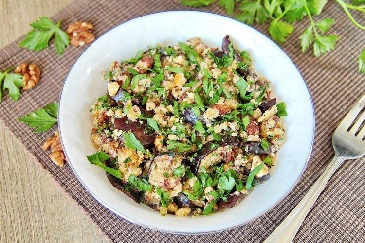 Eggplant and Walnut Salad