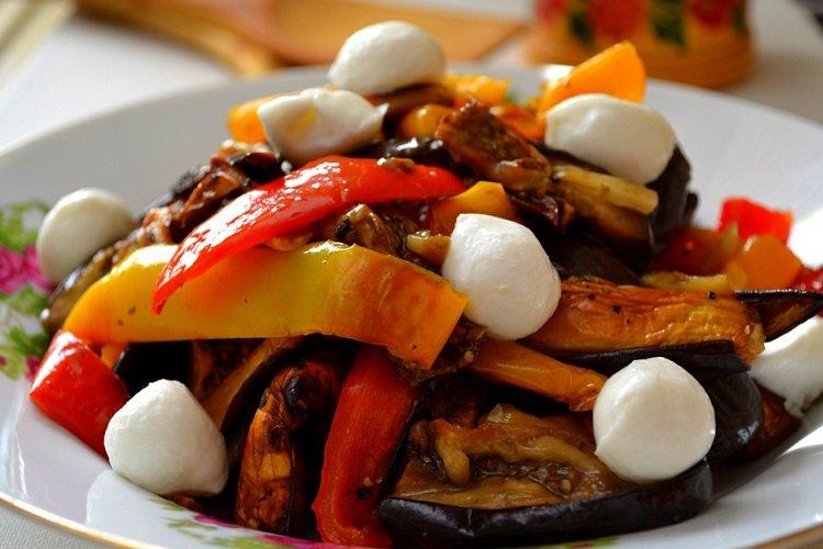 Eggplant and Mozzarella Salad