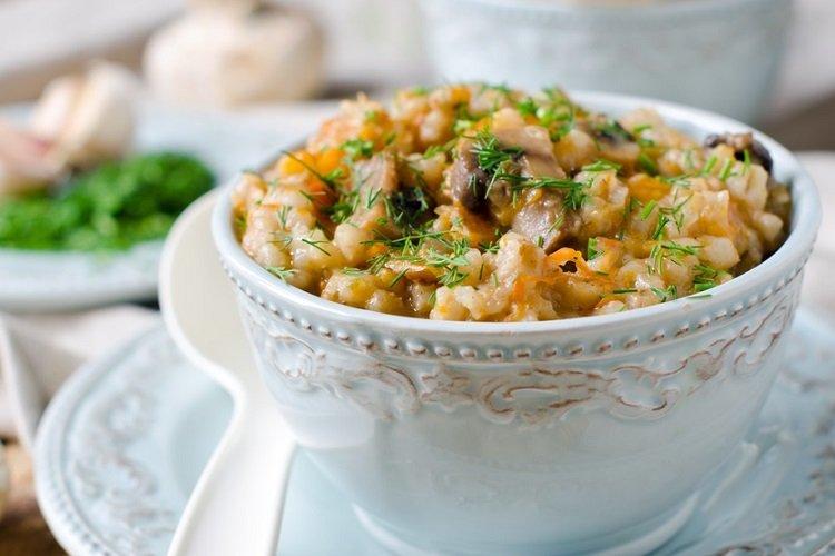 Rice Porridge with Mushrooms