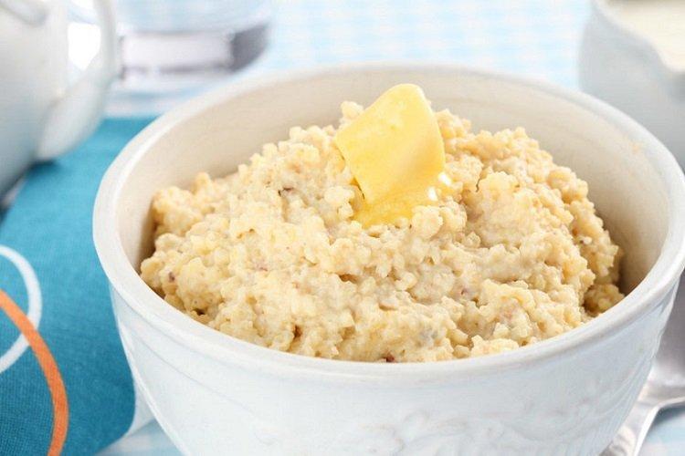 Gachas de trigo con leche